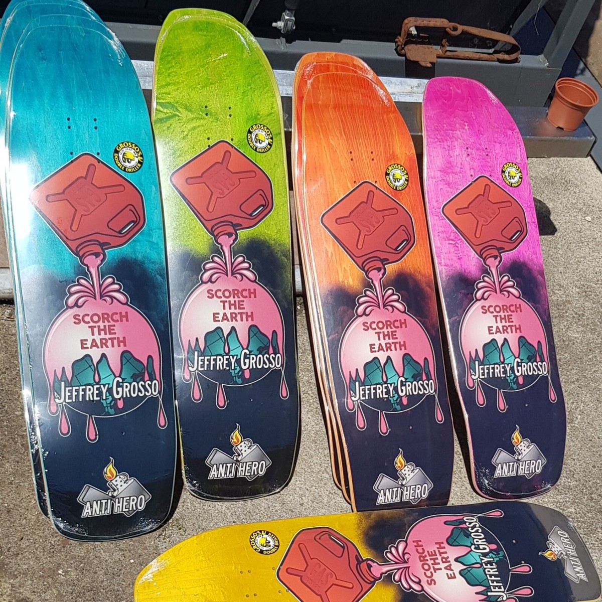 ANTI HERO- Jeff Grosso - Scorch The Earth - Skateboard Deck