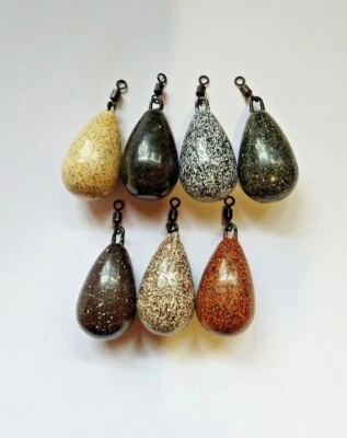 PB LEADS 10 x DUMPY DISTANCE BIRNE 1oz - 4oz Karpfenangeln Blei Gewichte ROLLENDE SCHWENKEL