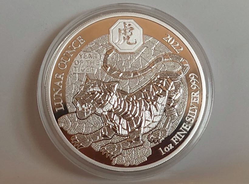 ⭐ 2022 ガーナ共和国 1/2オンス シルバー イヤーオブ タイガー 2022 Ghana Year of the Tiger 50 gram .999 Silver Coin | eBay