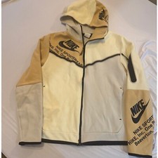 Nike Sportswear Full Zip Hoodie Color Block Spell Out Jacket Size M S1