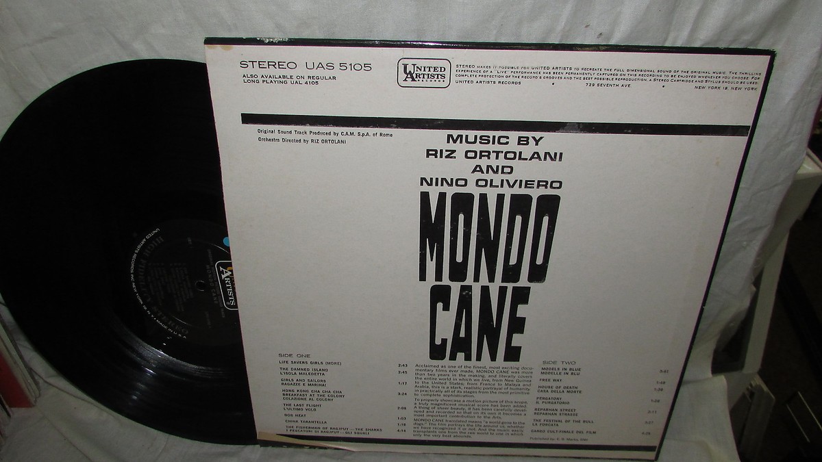 MONDO CANE SOUNDTRACK LP RIZ ORTOLANI NINO OLIVIERO M- UAS-5105 | eBay