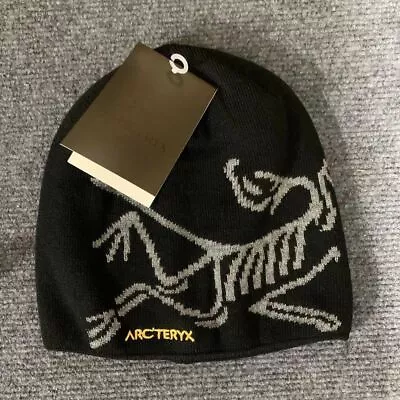 New Arcteryx Bird Head Black Toque Beanie Orca black Merino