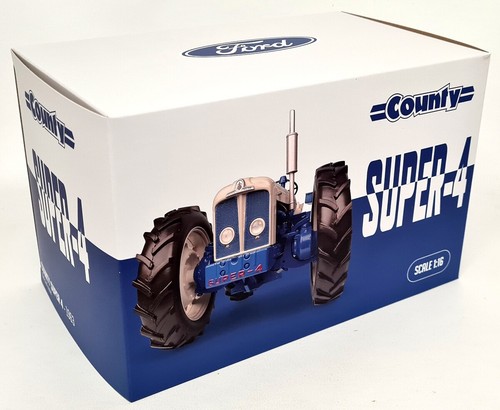 UH 1/16 Fordson County Super 4 1963 Blue Grey Diecast Scale model Tractor 2640 - Picture 2 of 8