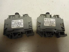 (2) WIELAND TERMINAL BLOCK WK 10/SI U 5x20 250v volt 10A A AMP WK10/SIU5x20 