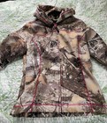 Roper Women's CAMO CAMOUFLAGE JACKET w/ Pink trim Hood Zip Size Med Worn Once — photo 2
