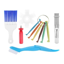 5X Air Conditioner Fin Cleaner Set Comb Condenser Straightener Repair Clean Tool