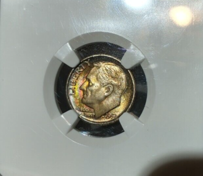 1952 S NGC MS66 FT FB Full Torch Rainbow Toned Double Sided