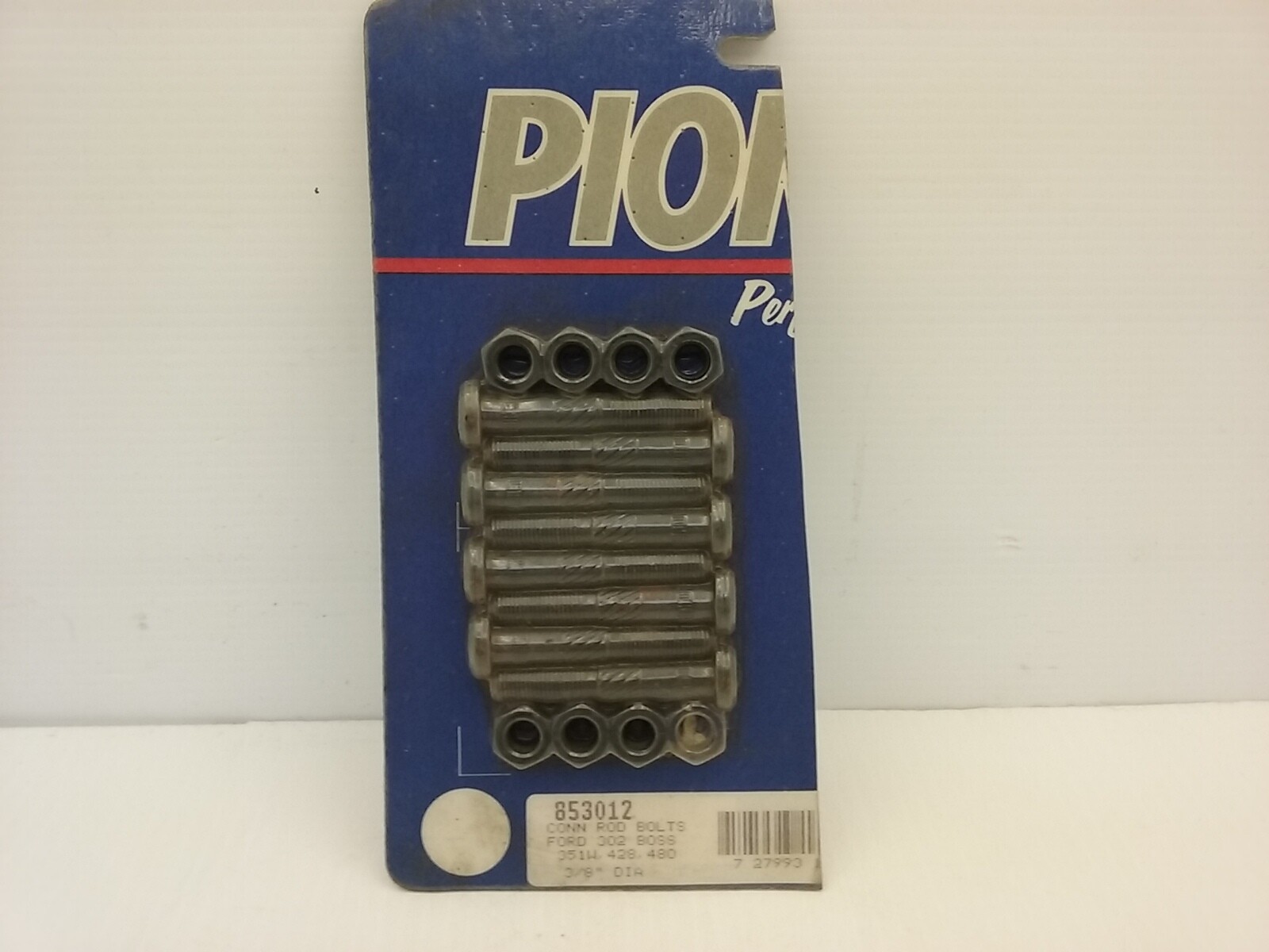 PIONEER 853012 CONN ROD BOLTS, FORD 302 BOSS, 3/8" DIA, (8 BOLTS7 NUTS