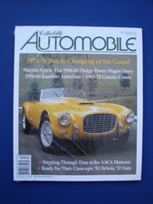 Collectible Automobile Magazine Dec 2007 1952 Siata 2085 Spyder Rambler Sealed
