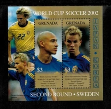 Grenada 2002 - World Cup Soccer - Souvenir Stamp Sheet - Scott #3316 - MNH