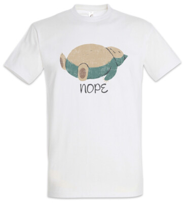 Nope T-Shirt Grumpy Fun Cat Cats Addiction Addicted Love Geek Nerd