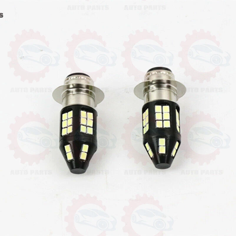 Kit faros LED H6 6000K bombillas blancas para Kawasaki Bayou 220 300 2001-2003 2004 Foto 2 de 4