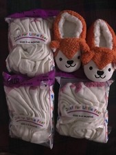 Just For Little Feet Socks 18-Pair SOCKS 0-6 Months & Baby Slippers Made in USA