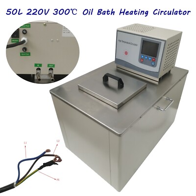 New 50L Laboratory Circulating Pump Heater 220V 300  Oil Bath Heating Circulator