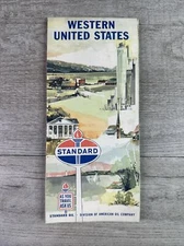 Vintage Standard Oil Map Central United States