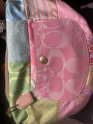 coach pastel patchwork purse