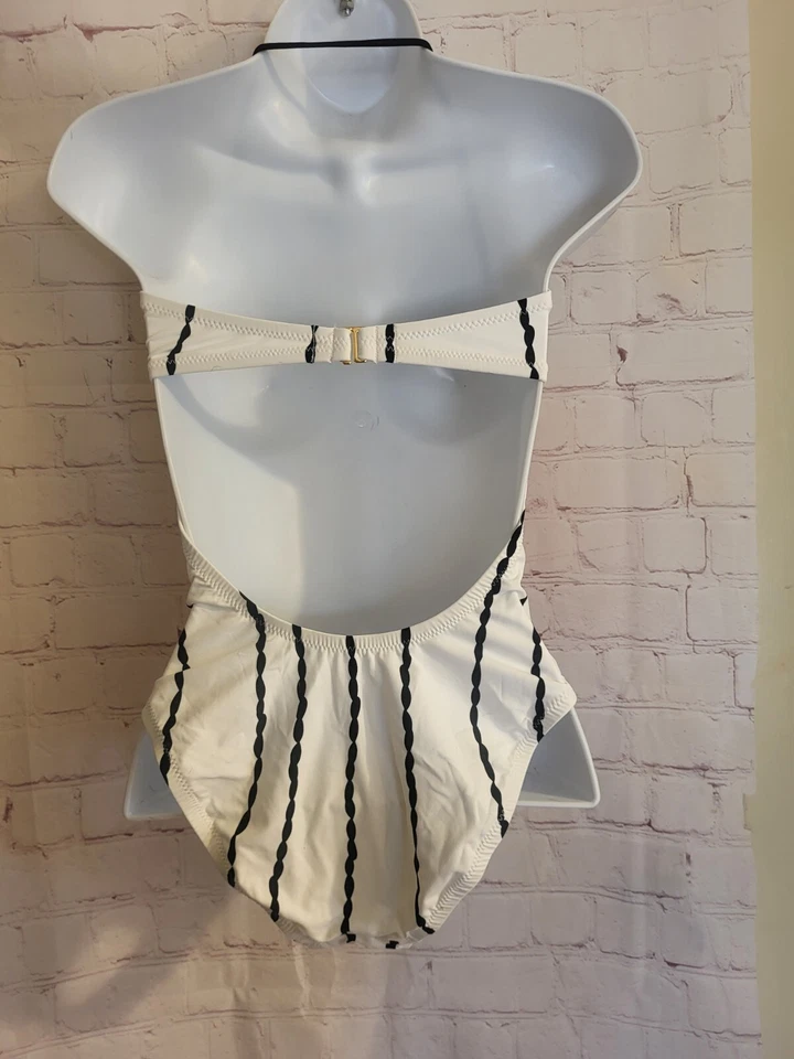 NWT Trina Turk "Ibiza" Print One Pc. Bandeau Swimsuit Sz.4 MSRP $158 - Image 3 of 4