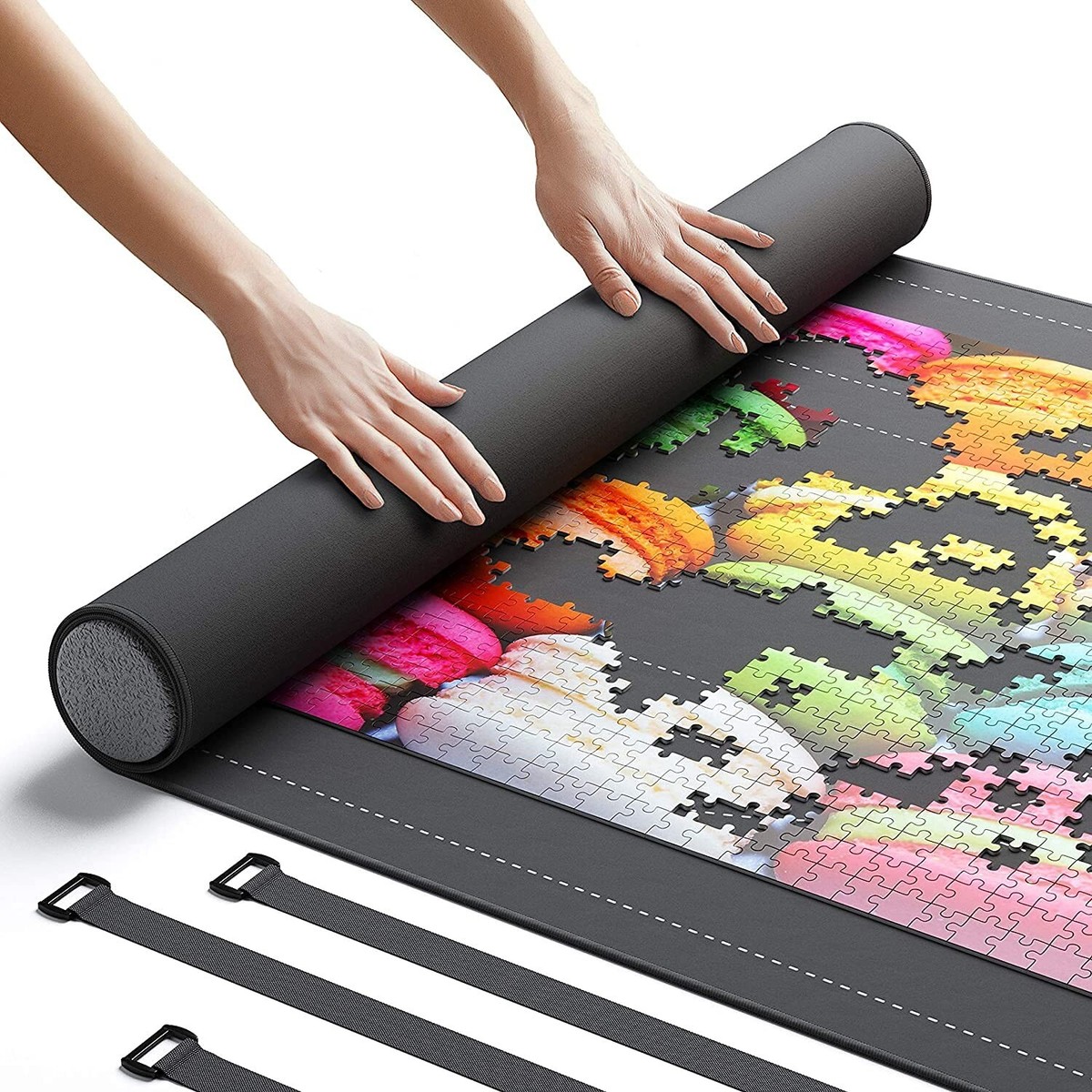 Newverest Jigsaw Puzzle Mat Roll Up, Saver Pad 46” x 26” Portable