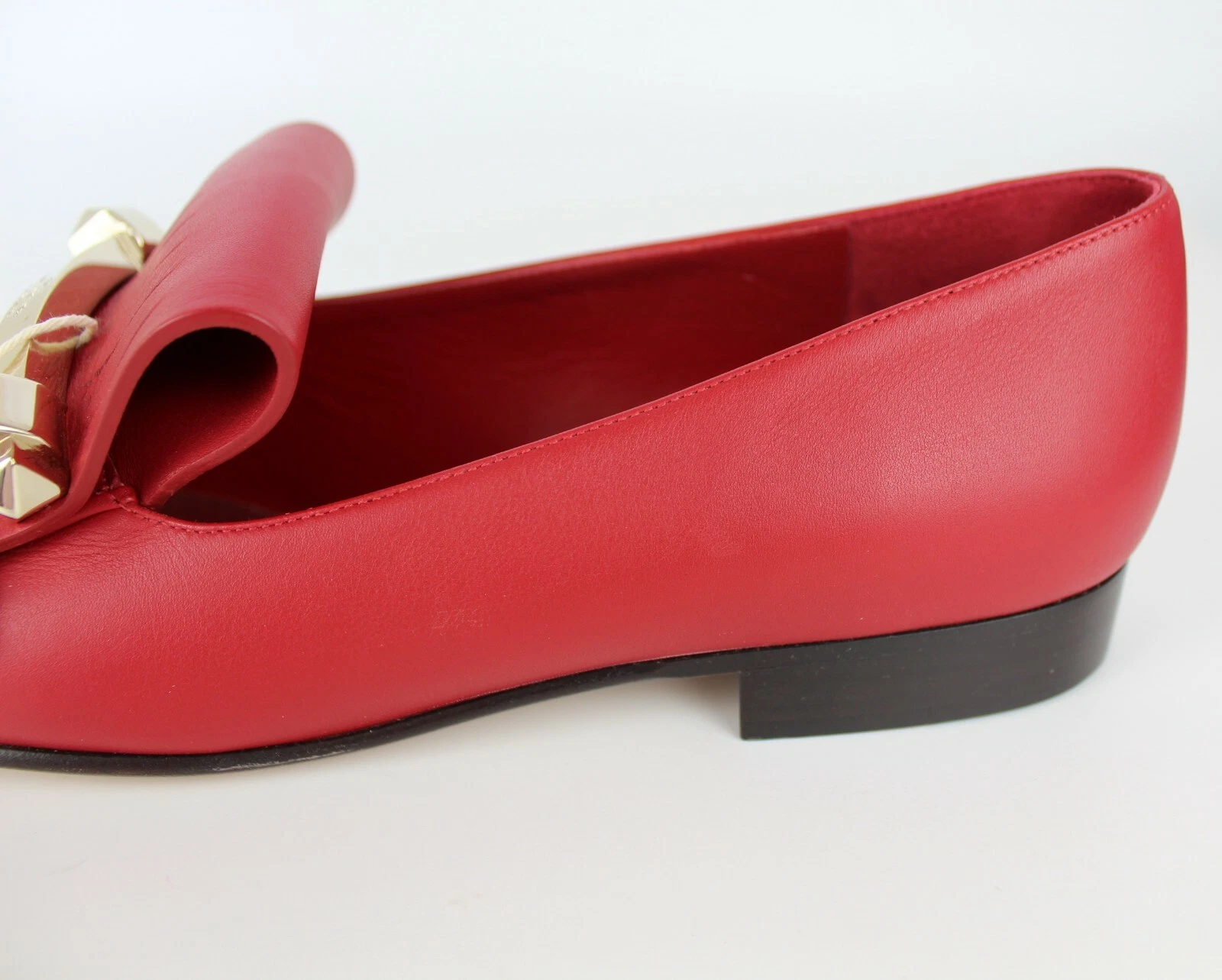 NUOVO VALENTINO GARAVANI Mocassino in pelle con frange Rockstud Uptown EUR 37 5 prezzo al dettaglio $895