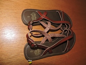 faded glory women's buckle toe flat