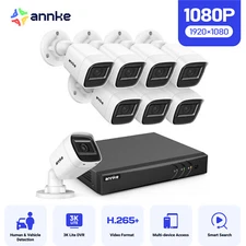 ANNKE 3K Lite 8CH DVR 1080P Video AI Security Camera System Outdoor CCTV H.265+