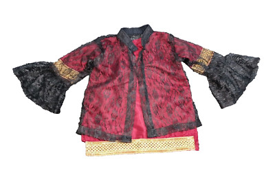 Baby Mädchen Pakistanisch Party, Eid, Hochzeitskleid Größe 0-6 Monate, Farbe Schwarz/Rot