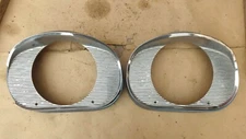 1958 Studebaker Champion HEADLIGHT BEZELS w/ HOUSINGS Original pair Rings Doors