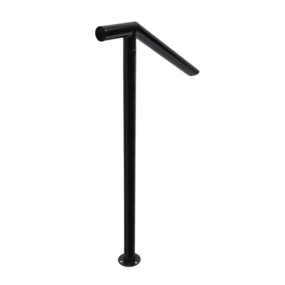 For 2-3 Steps Stair Rail Railing Iron Handrail Kit Outdoor Garden Porch ...