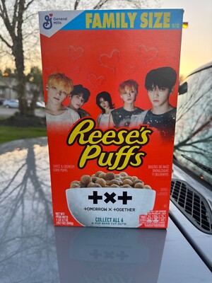 K-POP TXT TOMORROW X TOGETHER Reese’s Puffs General Mills Cereal