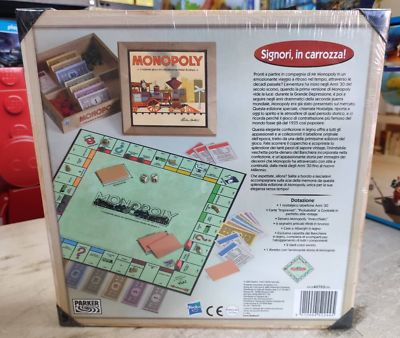 MONOPOLY CLASSICO IN LEGNO EDIZIONE 2003 VINTAGE RARISSIMO