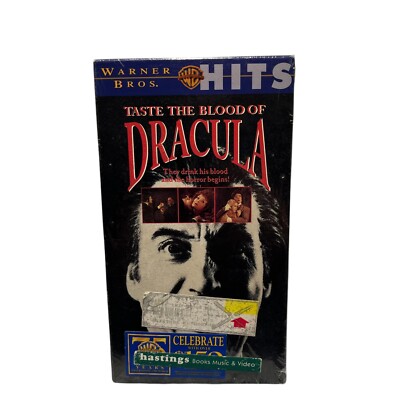 Taste The Blood Of Dracula VHS - Starring Christopher Lee Warner Bros New V14