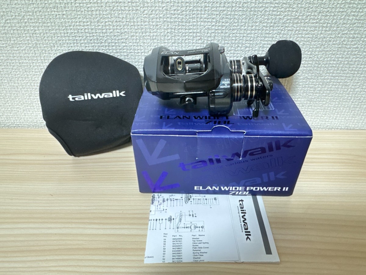 リール tail walk ELAN WIDE POWER2 71BR Tail Walk Bait Reel Elan Wide Power 2 71BR Bait Reel Left