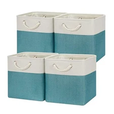 Cubes Storage Baskets 12 Inch Cube Storage Bins for Shelf Fabric Storage Cube...