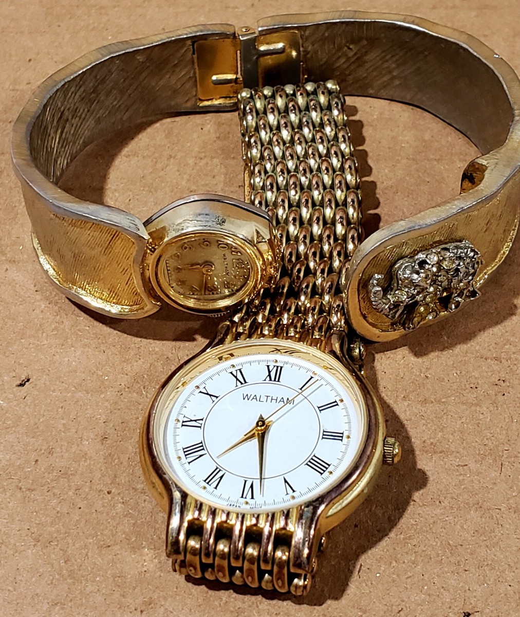 Vintage Waltham windup watch Vintage Waltham Ladies 17 Jewel with Diamond Accents Windup  main image 3