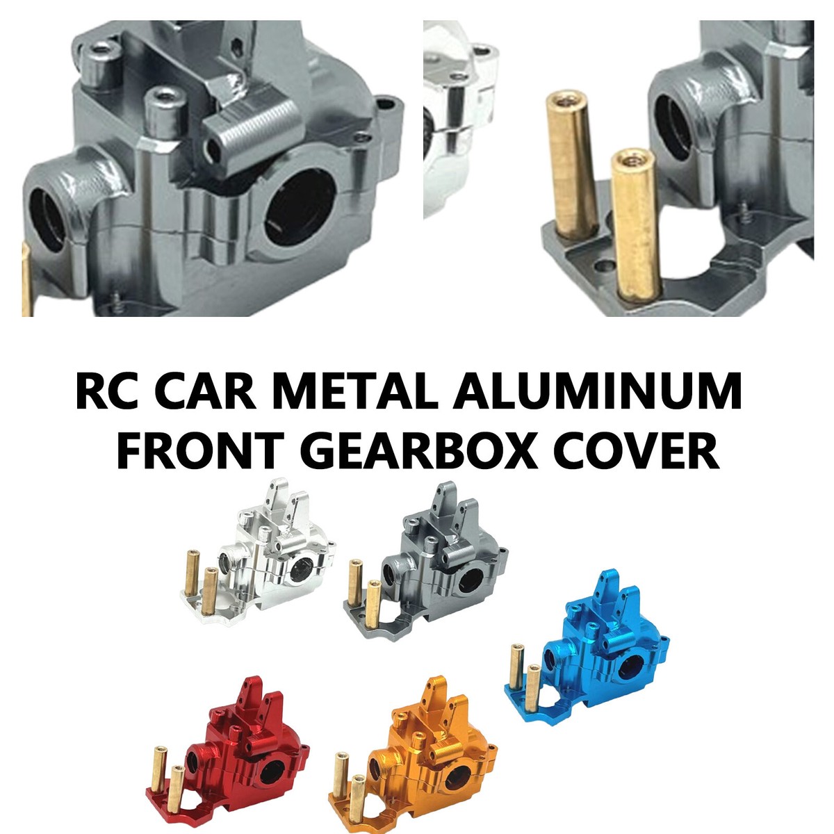 Upgrade Metal RC Front gearbox cover For Mjx Hyper Go 1/14