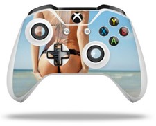 Skin for XBOX One S / X Controller Kayla DeLancey Black Bikini 7 Vinyl Decal