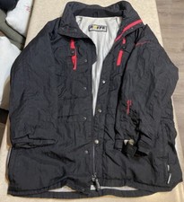 VTG Roffe Ski Snow Jacket Black 80s 90s Made In USA Mens Medium/Large No Zipper