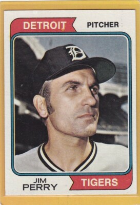 1974 TOPPS BASEBALL JIM PERRY #316 TIGERS EXMT/EXMT+ *86348 | eBay