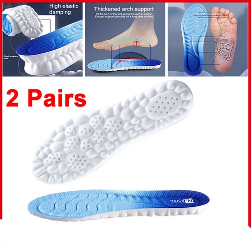 2-Pairs 4D CLOUD TECHNOLOGY Insole Hiking Trainer Inner Sole Inserts Breathable