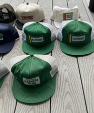 27 Vintage Snapback Trucker Cap Hat Collection Lot of Farming Patch, K Brand