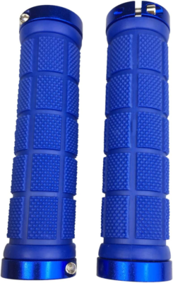 Par De Empuñaduras Ergonómicas Para Manillar De Bicicleta BMX MTB De Aleacion De Aluminio Con Bloqueo