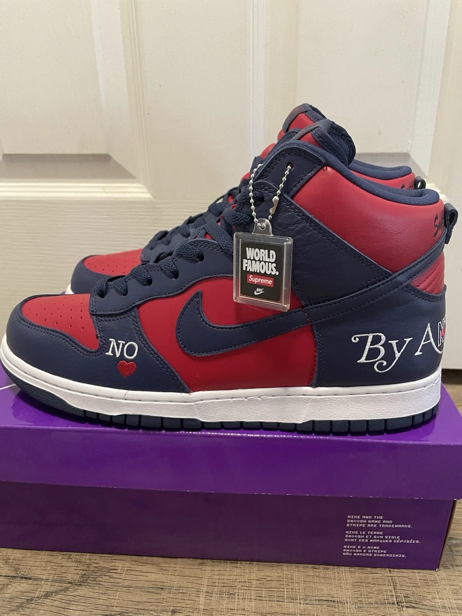 Nike Dunk High Supreme Red | eBay
