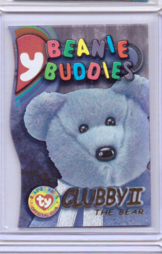 1999 TY BEANIE S3 GOLD CARD INSERT CLUBBY THE BEAR II BUDDIES SIDE #9991 - Picture 1 of 1