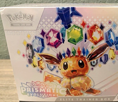 Pokémon TGC prismatic evolutions ETB slightly damaged slight cut on seal ￼