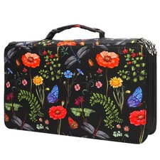 Colored Pencil Case - 300 Slots Pencil Holder with Zipper Closure Twill Fabri...