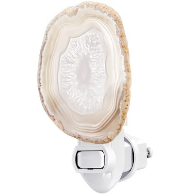Stone Nightlight Plug into Wall Christmas Agate Night Light Agate Slice Light...
