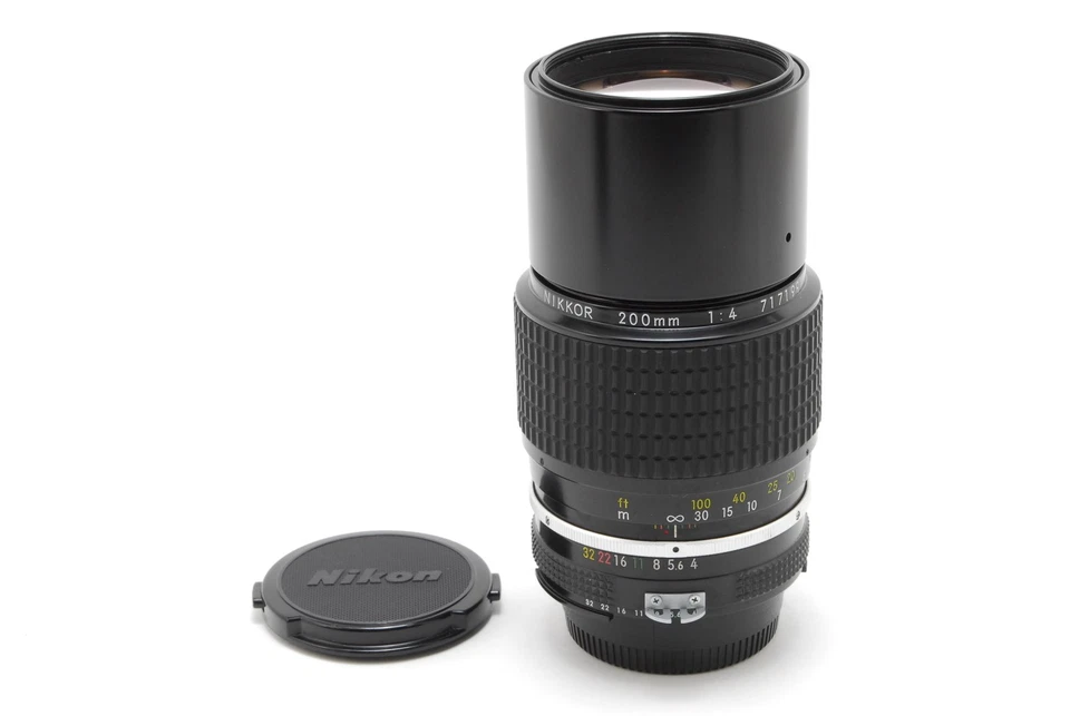 [CASI COMO NUEVO] Lente teleobjetivo principal Nikon Ai Nikkor 200 mm F4 MF de JAPÓN Foto 3 de 4