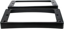 Guyker Curved Bottom Metal Humbucker Pickup Mounting Ring Set - Black - 2