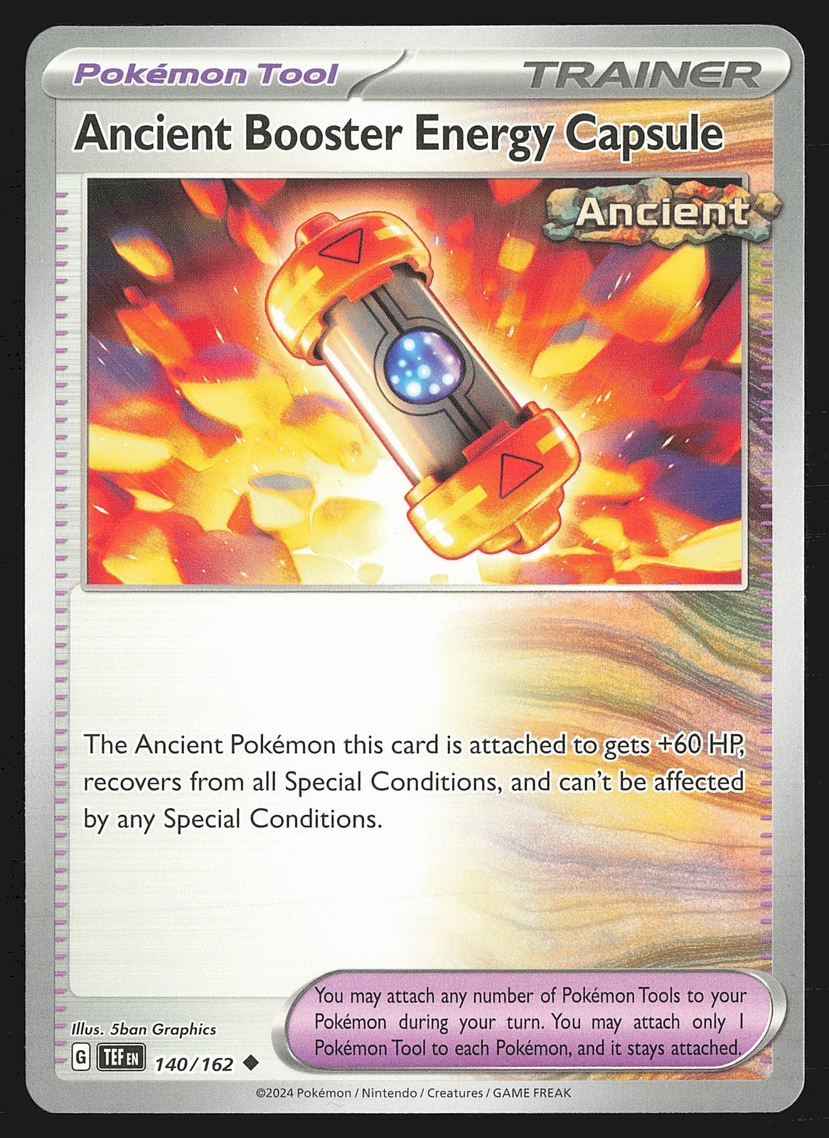 SV05: Temporal Forces Ancient Booster Energy Capsule #140/162 Pokemon Card