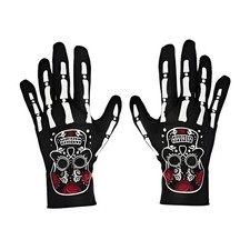 Skeleton Adult Costume Gloves